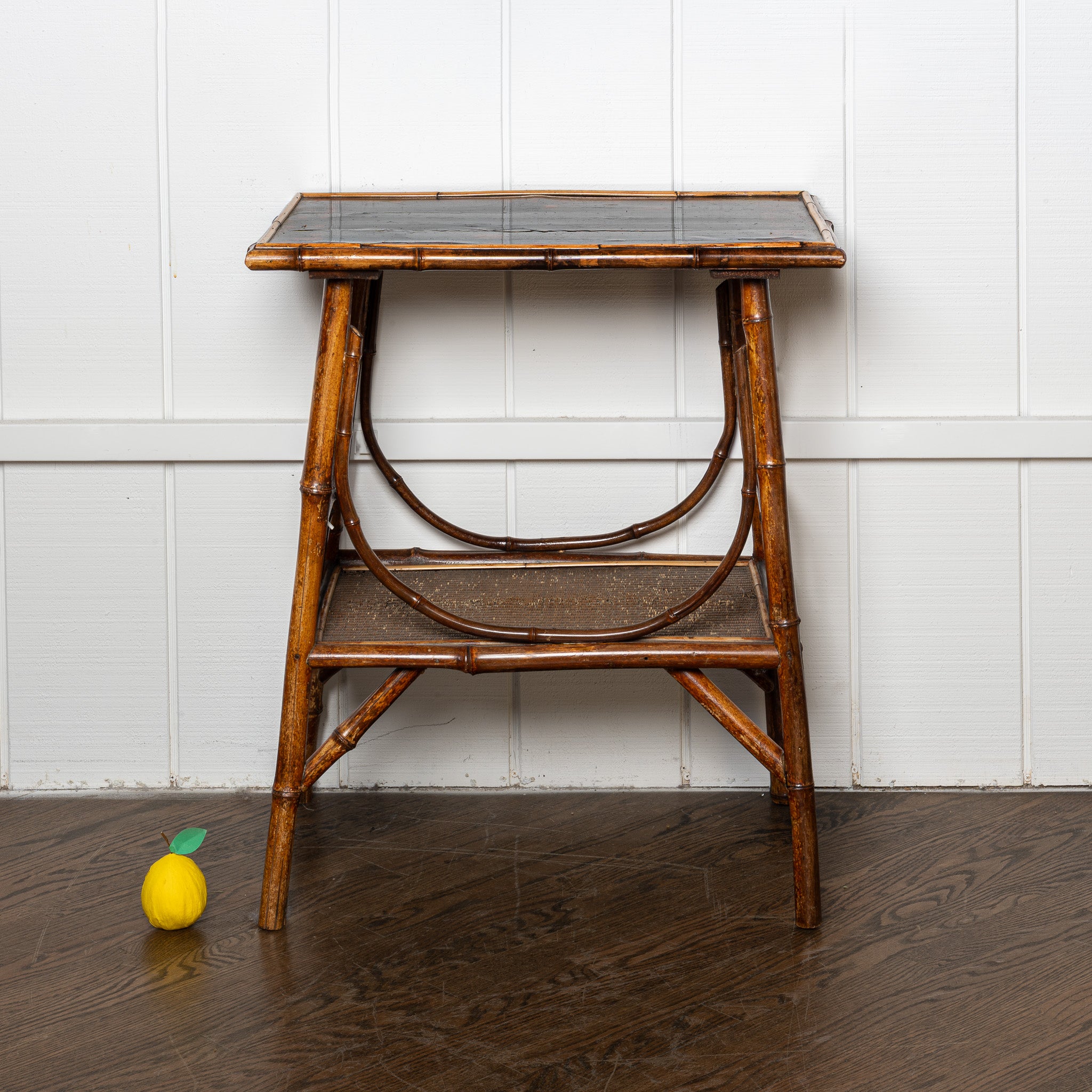 19th century English Aesthetic Movement lacquer and bamboo table