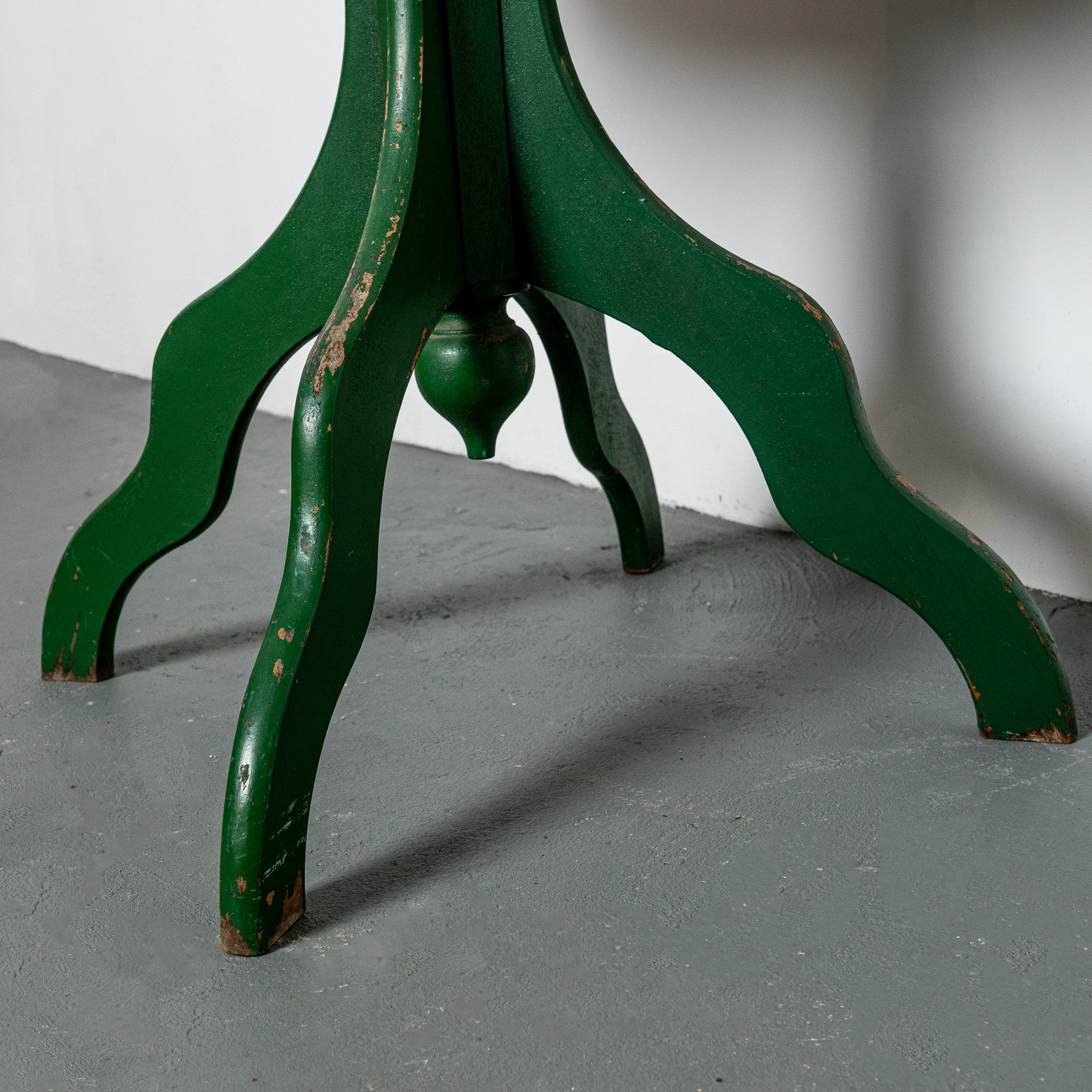 19th century American green painted table