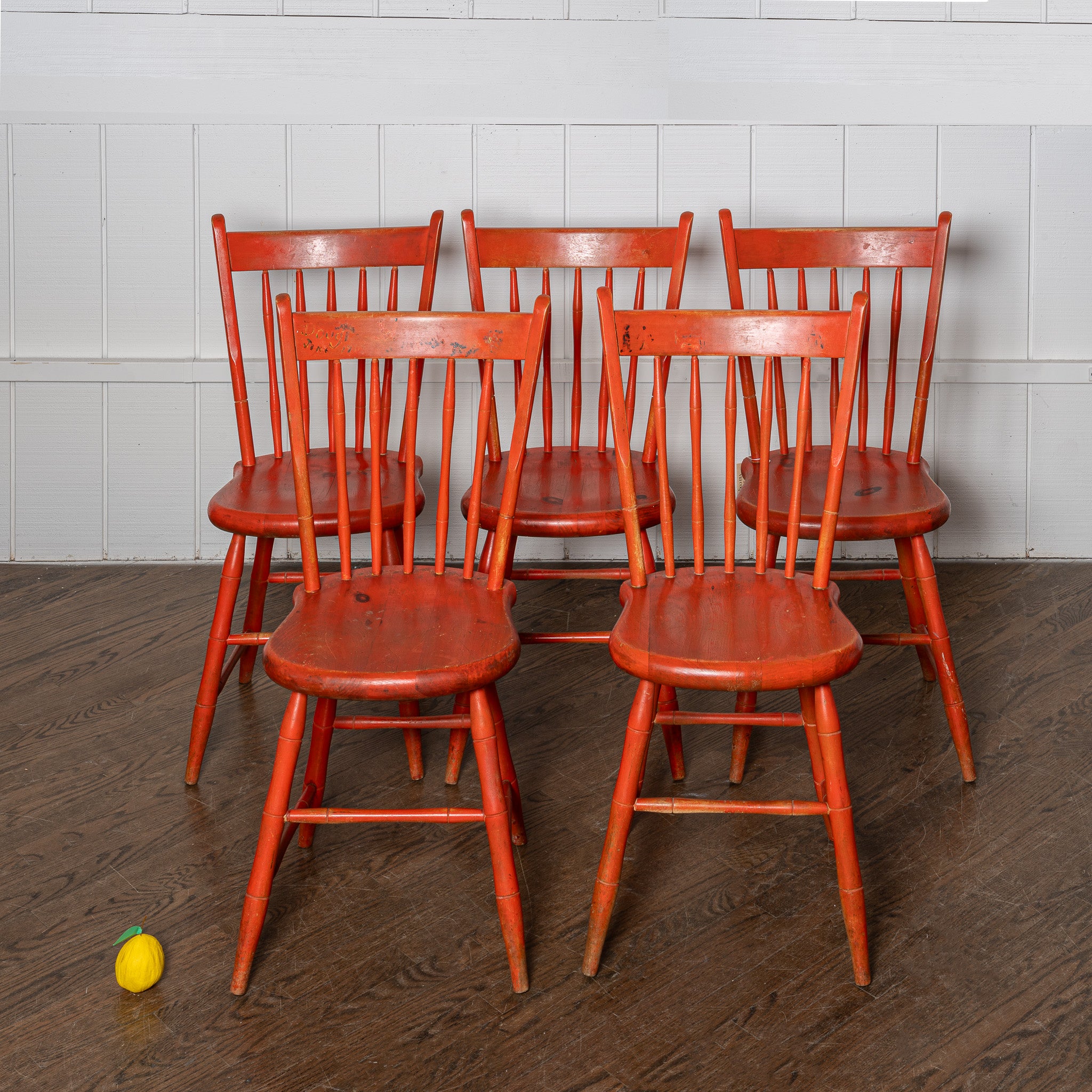 Set of 5 American Windsor Colonial Revival Chairs