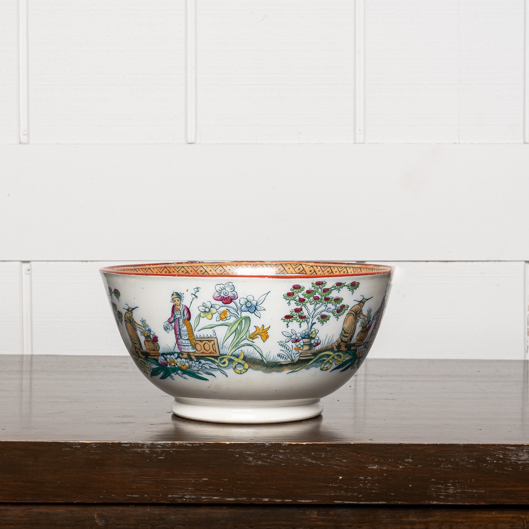 English Ironstone transferware bowl