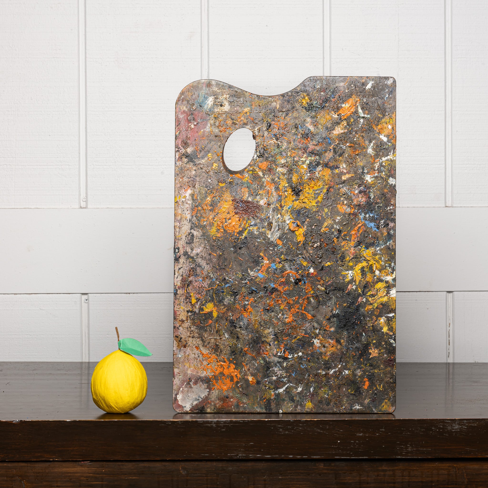 Early 20th Century Painted Artist Palette