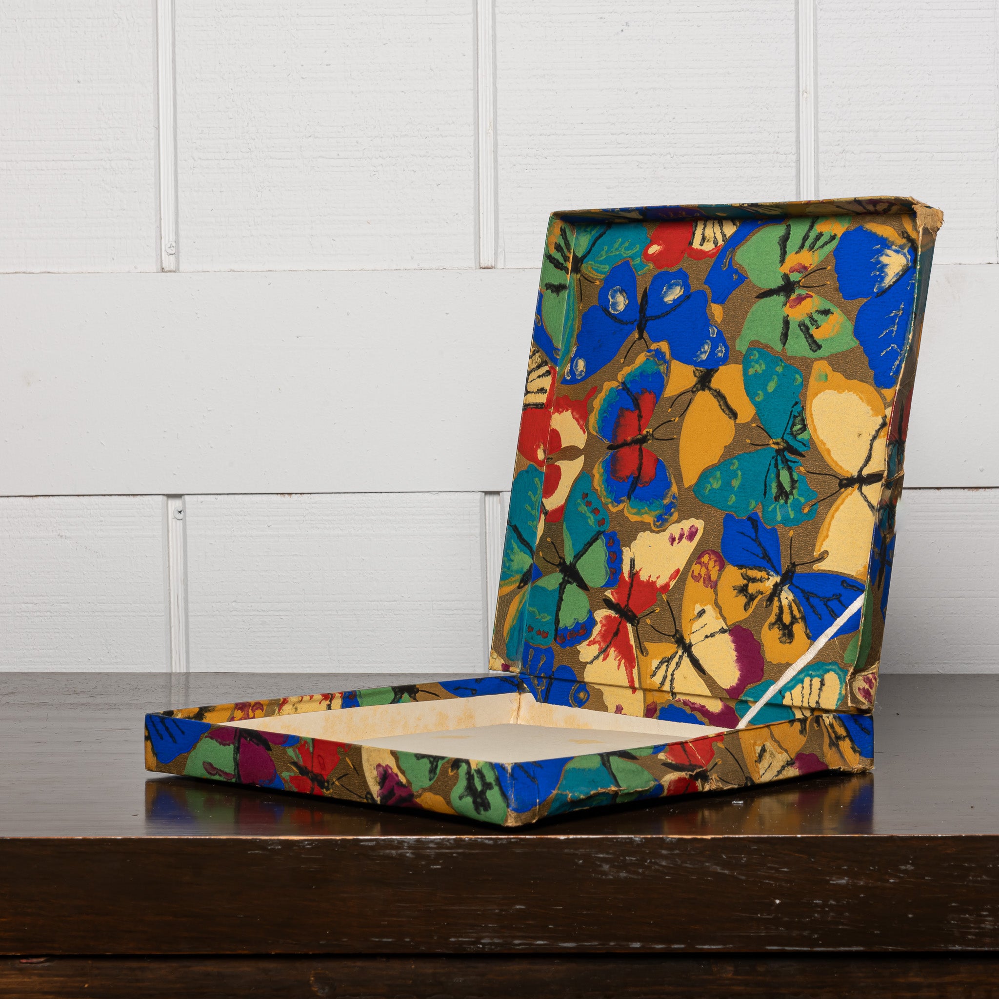 Painted Wood Candy Box, Early 20th Century